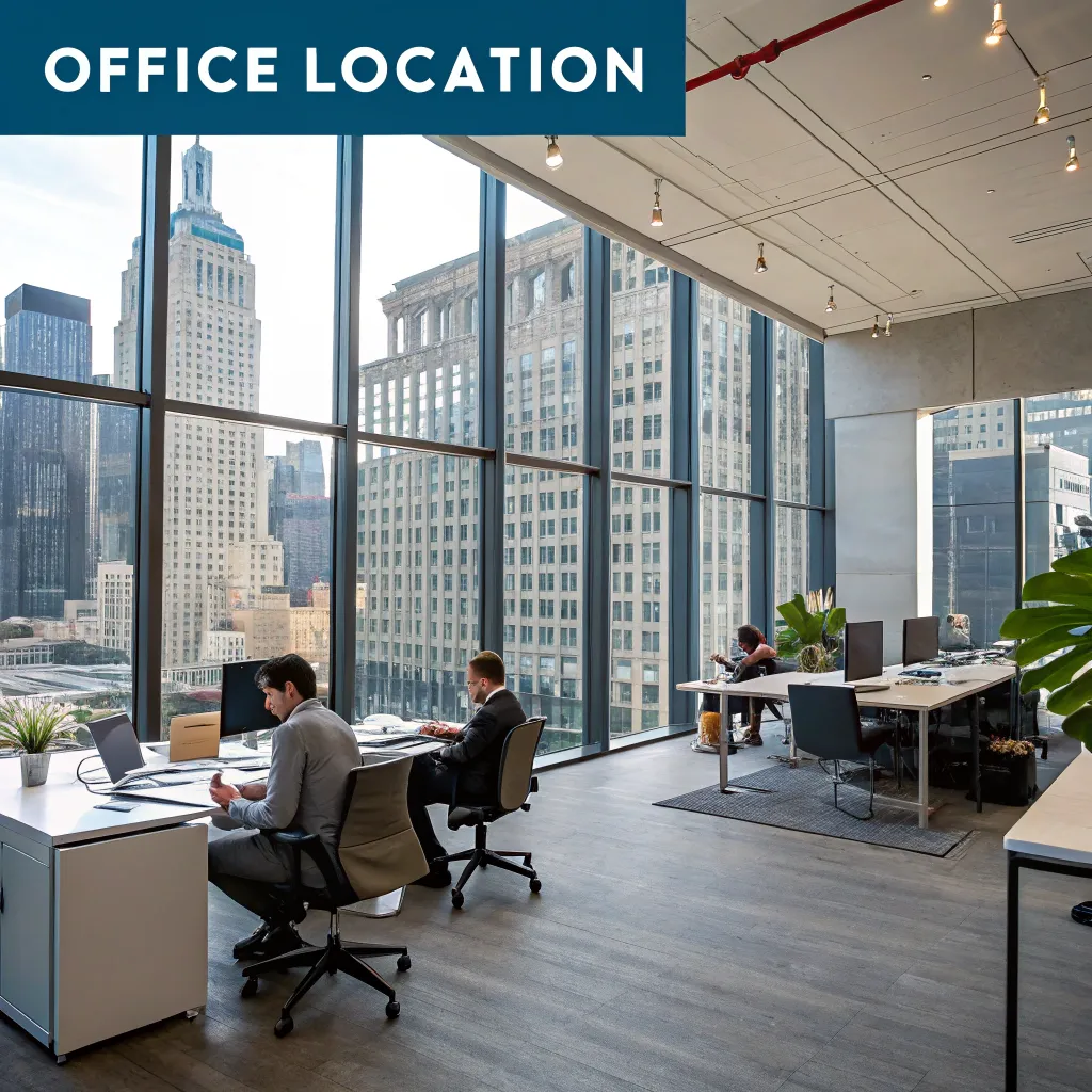 Office location illustration